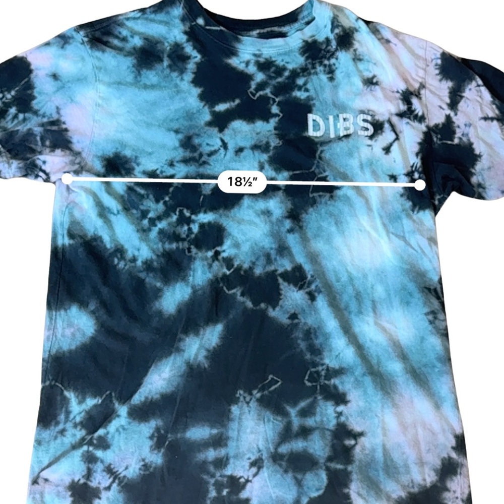 Dib's Brand Blue Tie Dye Shirt‎ Men's Size Large Skater Brand - Picture 6 of 7